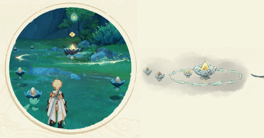 Genshin Impact Chenyu Vale - Scenes of Flowing Lotuses