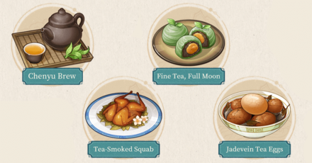 Genshin - Chenyu Adeptea Uses - Dish Ingredient