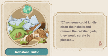 Genshin - Jadestone Turtle - Jade drops