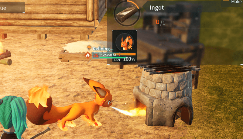 Palworld - Use Foxparks to Kindle Furnace