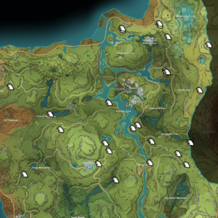 Genshin - Sunsettia Locations in Sumeru