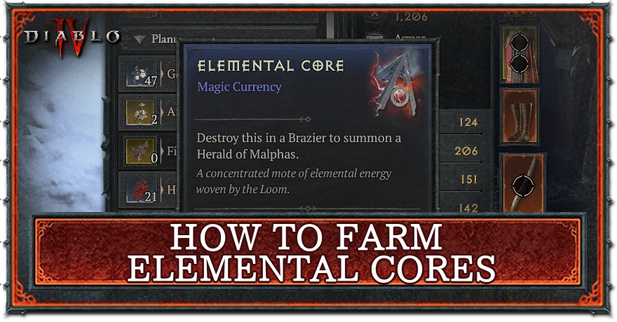 Diablo 4 Season 3 - Elemental Cores