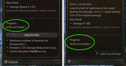 D4 Season 3 - Requires 30 XP Per Rank Up