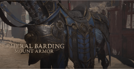 Diablo 4- Spheral Barding Mount Armor