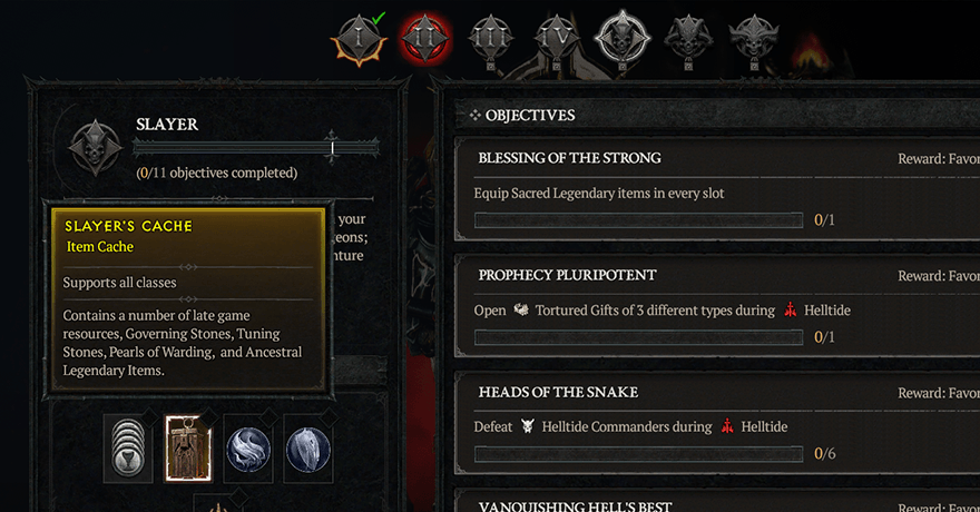 D4 Season 3 - Season Journey Reward Cache