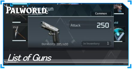 Palworld - List of Guns