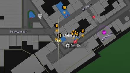 Like a Dragon Infinite Wealth - Meng Wu Map Image