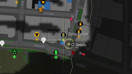 Like a Dragon Infinite Wealth - Oahu Burger Map Image