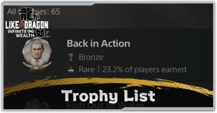 Like a Dragon Infinite Wealth Trophy Guide