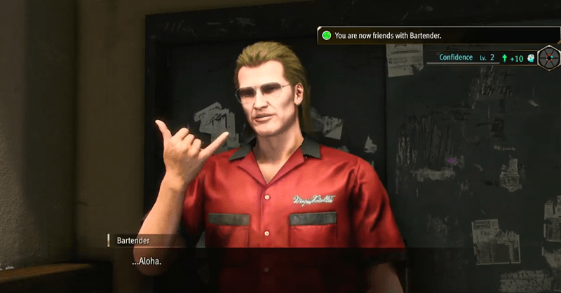 Like a Dragon - Speak with Kei and the Bartender