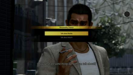 LaD Infinite Wealth - Talk about nanba or Adachi