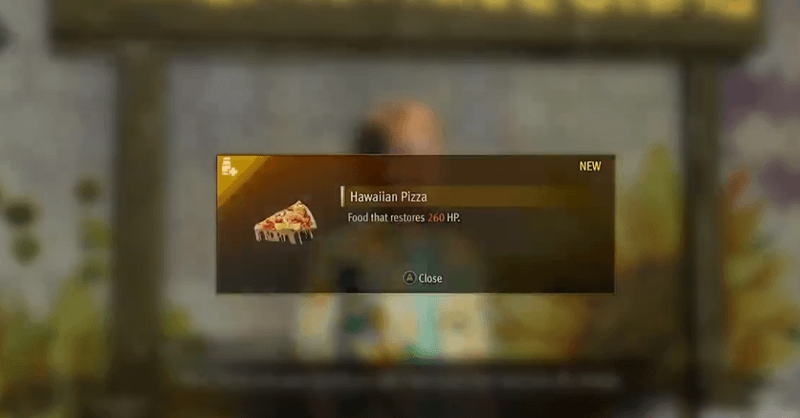 Like a Dragon - Substory 9 Hawaiian pizza