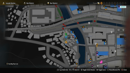 Like a Dragon Infinite Wealth - Survive Bar Map Image