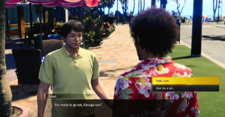 Like a Dragon - Substory 12 Grab a Meal with Sawai