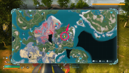 Palworld - West of Fort Ruins Ore Mining Base Map