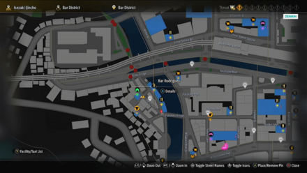 Like a Dragon Infinite Wealth - Bar Rodriguez Map Image