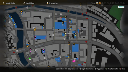 Like a Dragon Infinite Wealth - Pocket Cafe Map Image