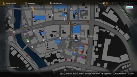 Like a Dragon Infinite Wealth - Gindaco Highball Tavern (Isezaki Rd.) Map Image