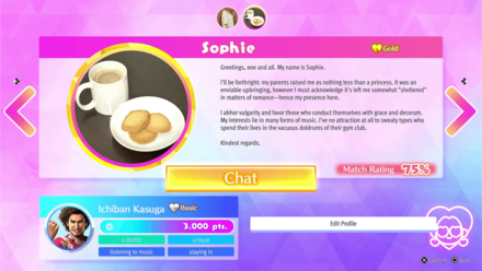 LAD IW - Sophie Miss Match Profile