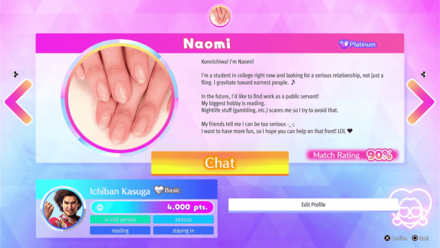 LAD IW - Naomi Miss Match Profile