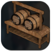 Palworld - Wooden Barrel Shelf