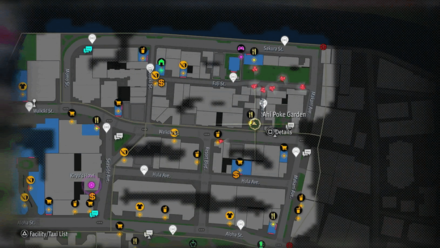 Like a Dragon Infinite Wealth - Ahi Poke Garden Map Image