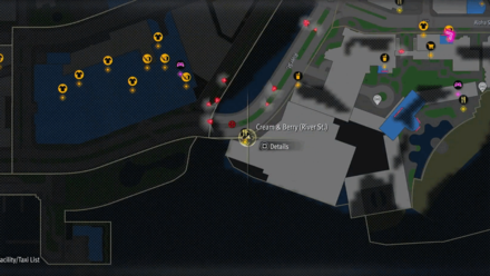 Like a Dragon Infinite Wealth - Cream ＆ Berry (River St.) Map Image