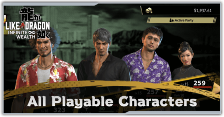 Like a Dragon Infinite Wealth - All Playable Characters and How to Unlock