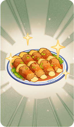 Genshin - Matsutake Meat Rolls Card