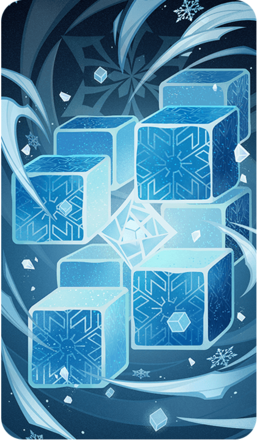 Genshin - Cryo Hypostasis Card