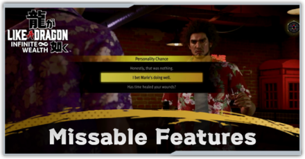 Like a Dragon Infinite Wealth Missables