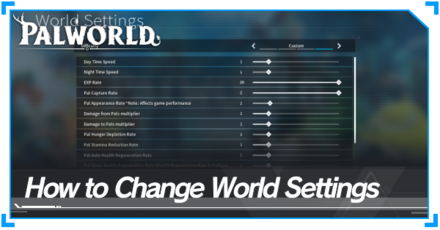 How to Change World Settings - Palworld
