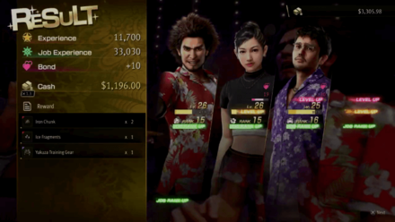 Like a Dragon Infinite Wealth - Yakuza Training Gear reward
