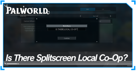 Is There Splitscreen Local Co-Op in Palworld