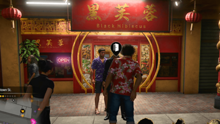 Like a Dragon Infinite Wealth - Black Hibiscus Store Front