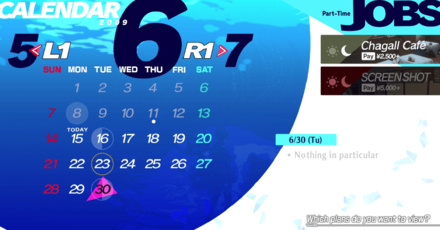 Persona 3 Reload - Calendar
