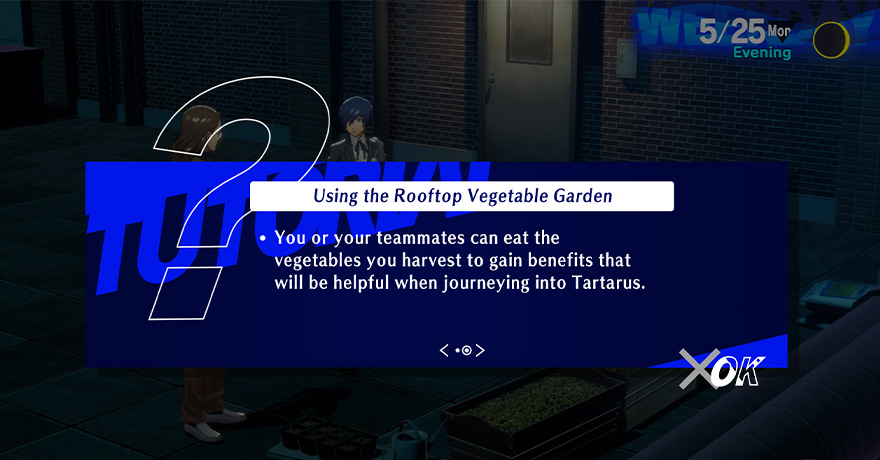 Persona 3 Reload - Unlock the Rooftop Vegetable Garden