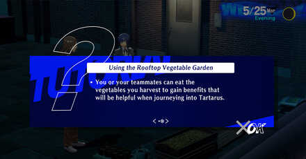 Persona 3 Reload - Unlock the Rooftop Vegetable Garden