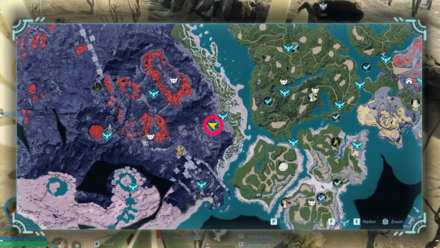 Palworld - Best Sulfur Location 2 Map View