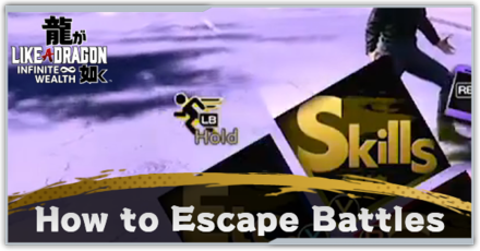 Like a Dragon Infinite Wealth - How to Escape Battles