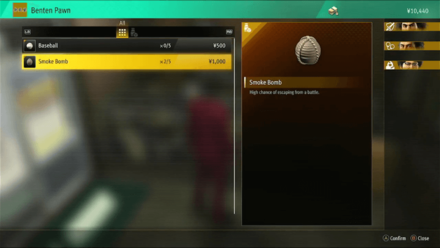 Like a Dragon Infinite Wealth - Smoke Bomb in Pawn Shop