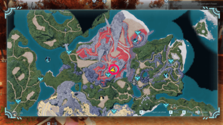 Palworld - Best Sulfur Location 1 Map View