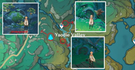 Genshin - One-Time Clearwater Jades in Yaodie Valley