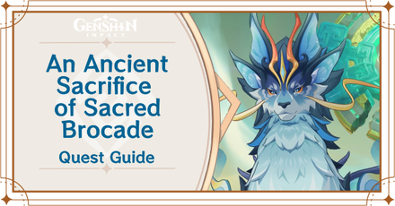 Genshin - Fujin In-game Appearances and Mentions - An Ancient Sacrifice of Sacred Brocade