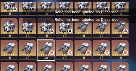Honkai Star Rail - Mark Relics to Discard