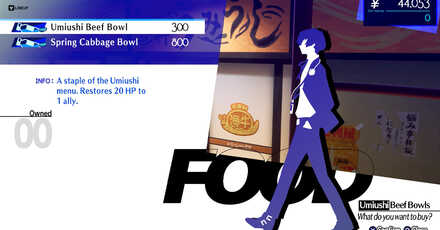 Persona 3 Reload - Umiushi Beef Bowl Menu
