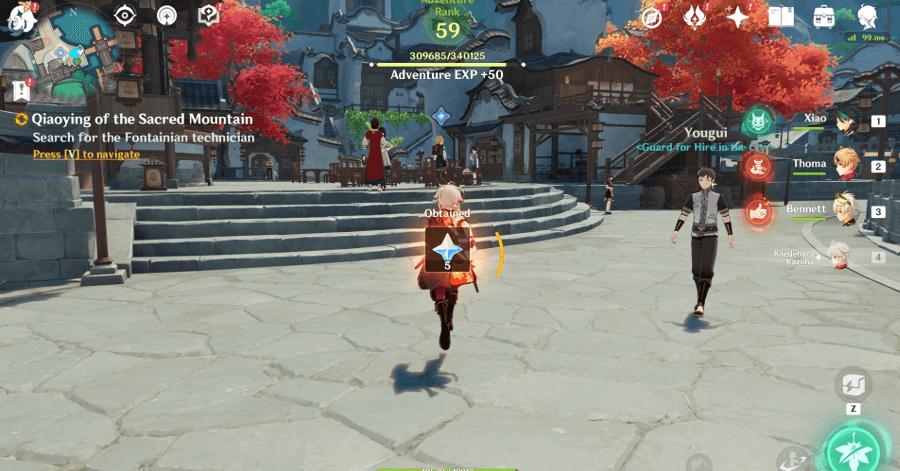 Genshin Impact Qiaoying of the Sacred Mountain Walkthrough - Search for the Fontainian technician