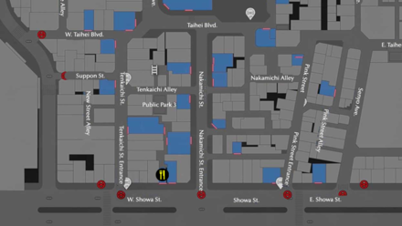 Like a Dragon Infinite Wealth - Sushi Gin Map Image