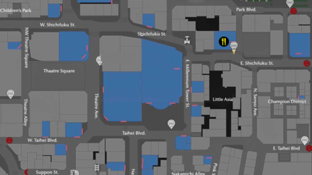 Like a Dragon Infinite Wealth - Kanrai Map Image