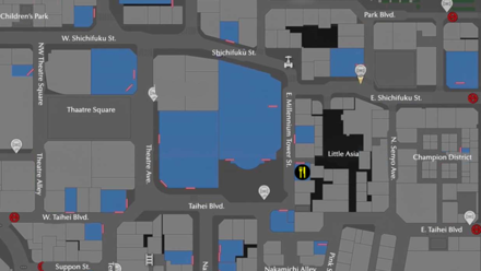 Like a Dragon Infinite Wealth - Wild Jackson (E Millennium Tower St.) Map Image